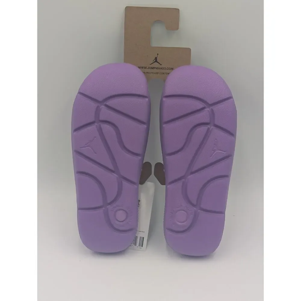 Nike Air Jordan Post Slides Sandals GS Big Kids Size 2Y Purple FJ6069-500 NWT